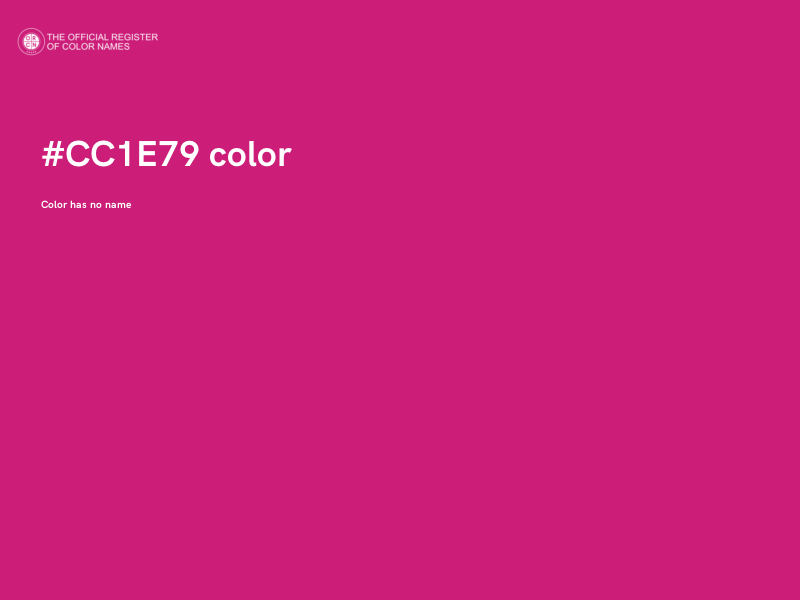 #CC1E79 color image
