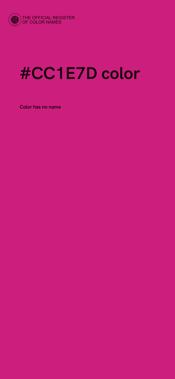 #CC1E7D color image