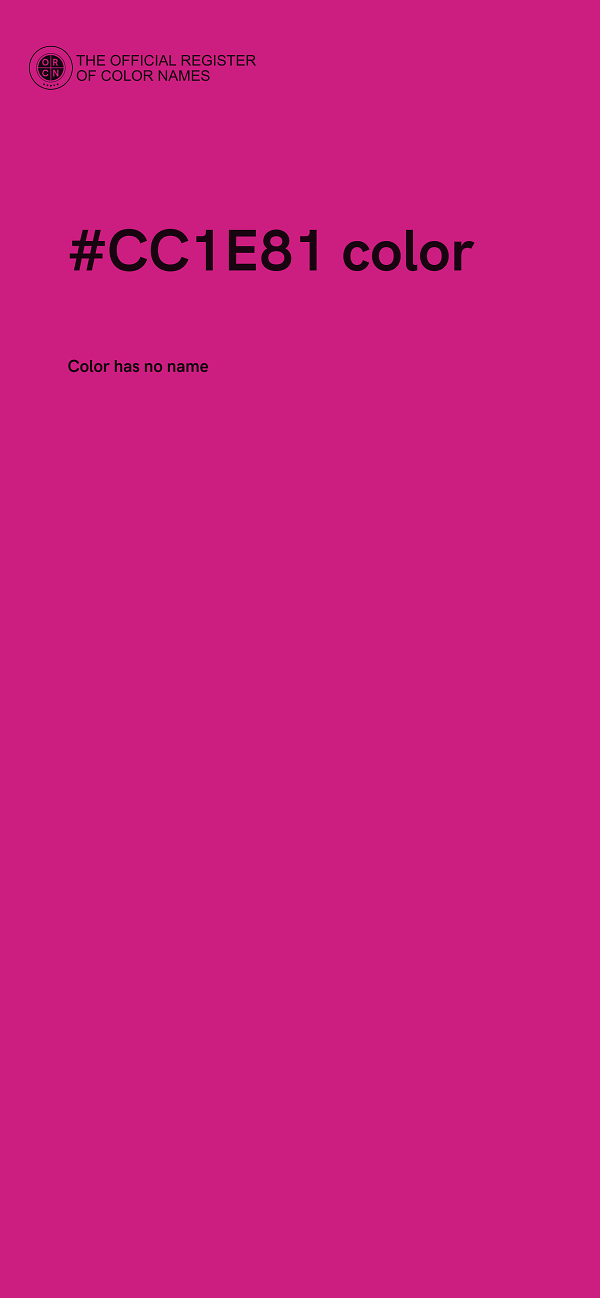 #CC1E81 color image