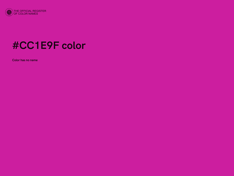 #CC1E9F color image