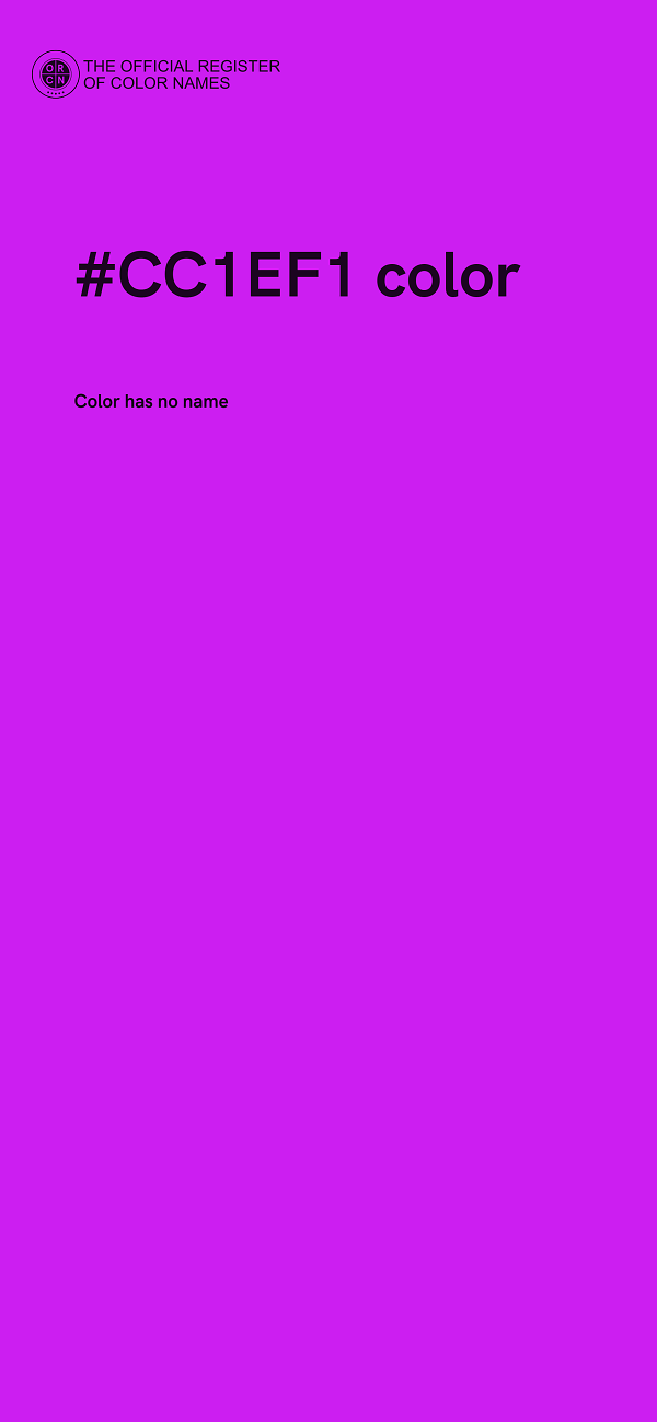 #CC1EF1 color image
