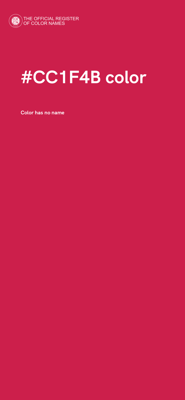 #CC1F4B color image