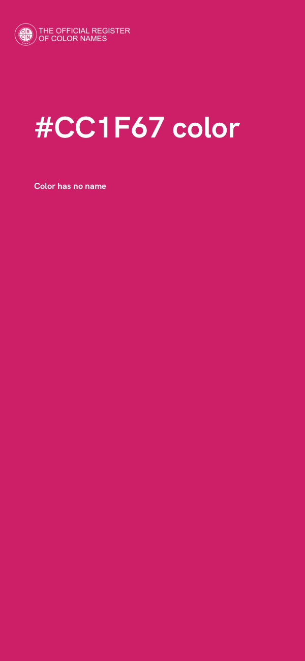 #CC1F67 color image