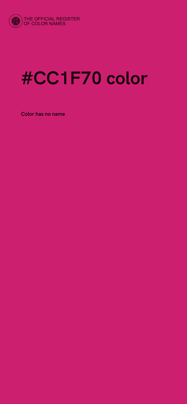 #CC1F70 color image