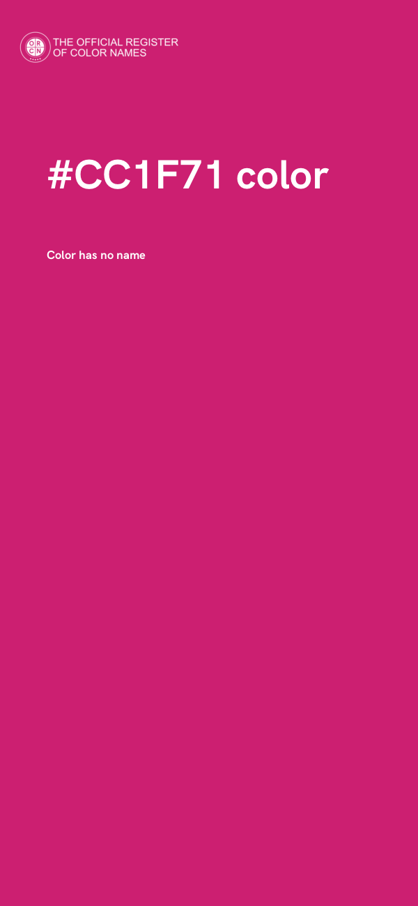 #CC1F71 color image