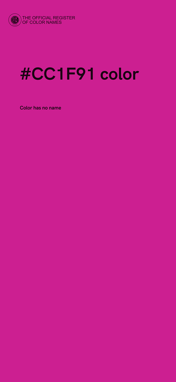 #CC1F91 color image