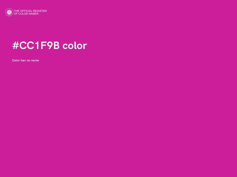 #CC1F9B color image