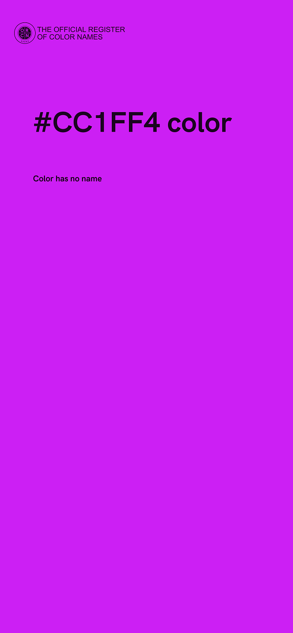#CC1FF4 color image