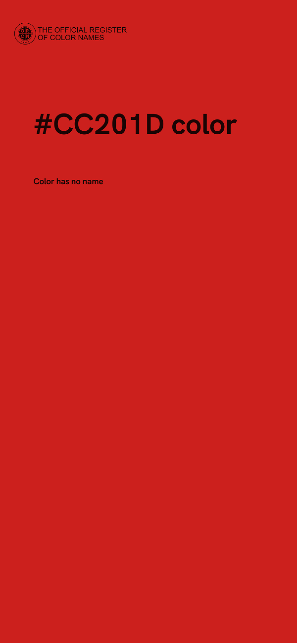 #CC201D color image