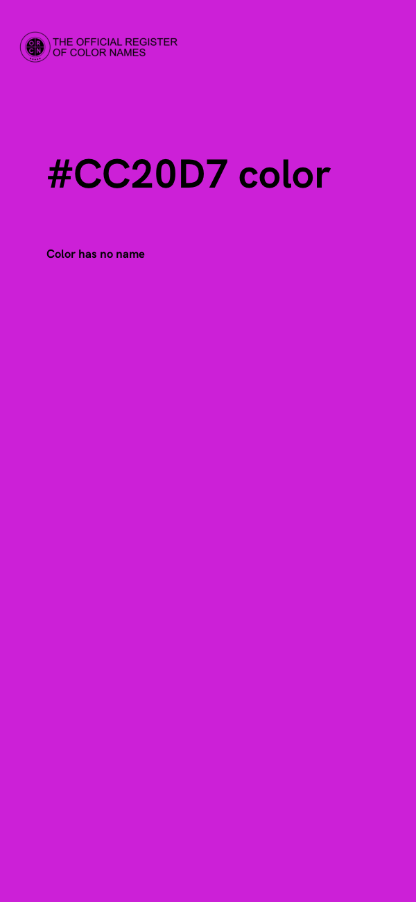 #CC20D7 color image