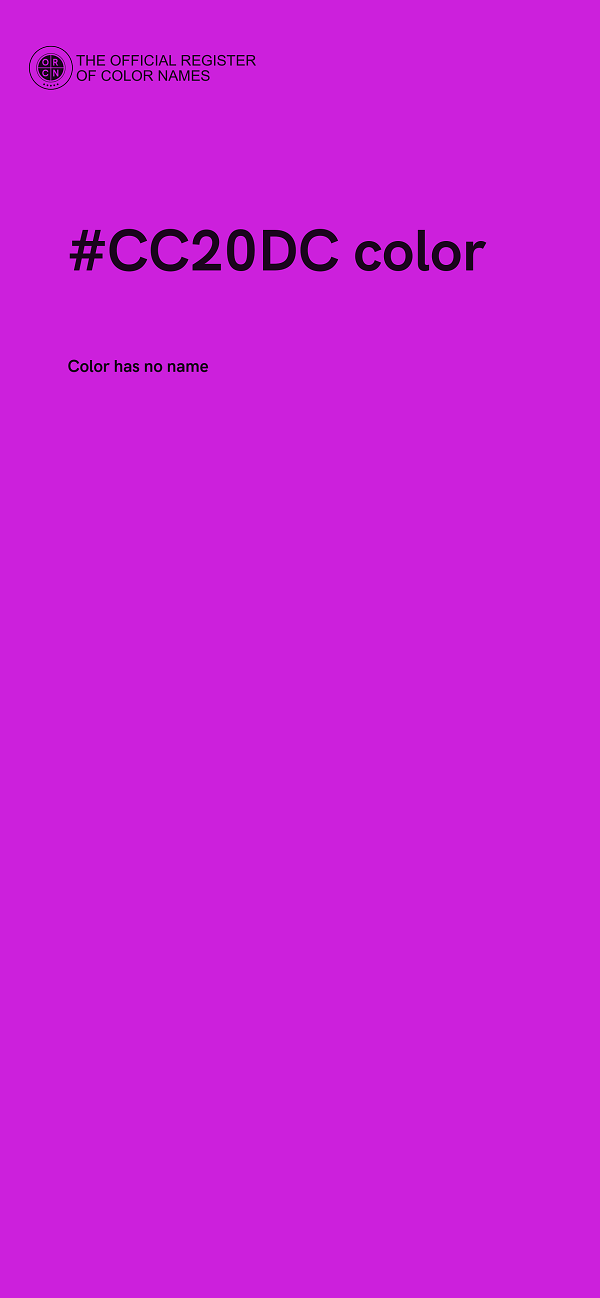 #CC20DC color image