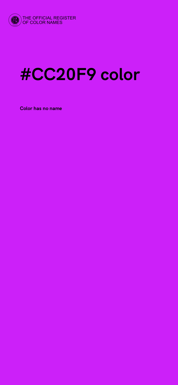 #CC20F9 color image
