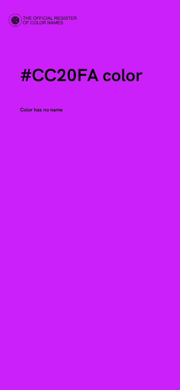 #CC20FA color image