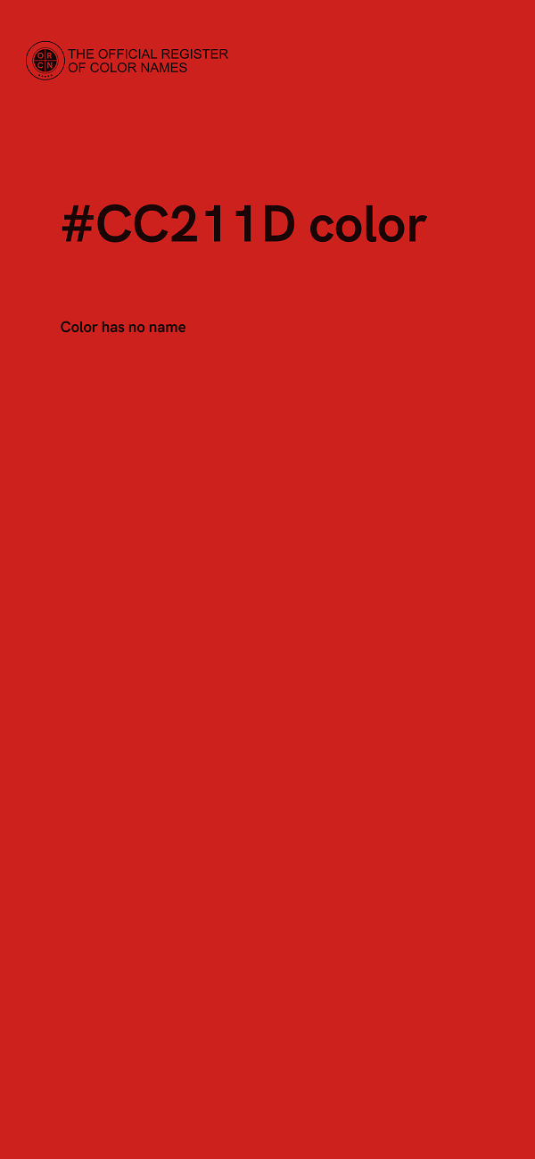 #CC211D color image