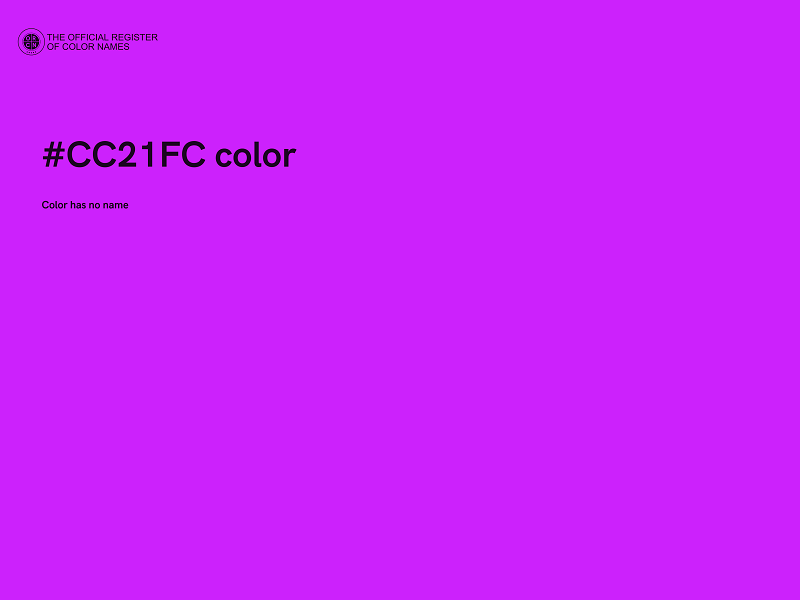 #CC21FC color image