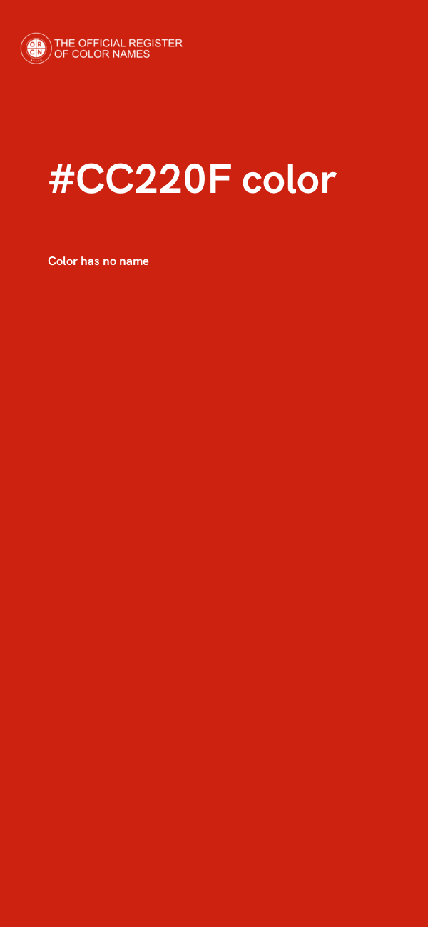 #CC220F color image