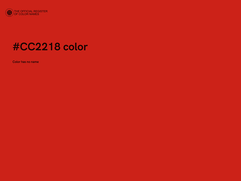 #CC2218 color image