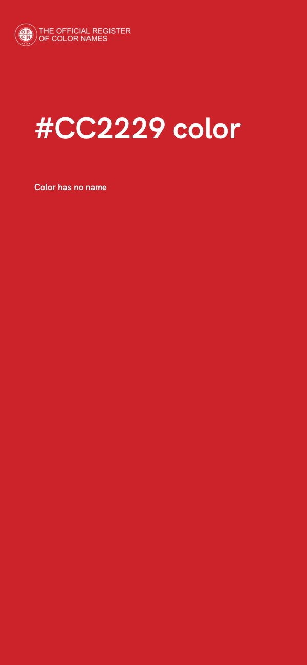#CC2229 color image