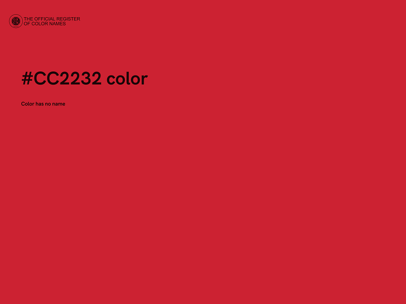 #CC2232 color image