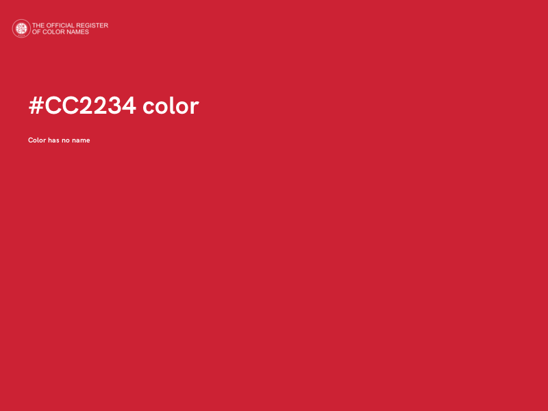 #CC2234 color image