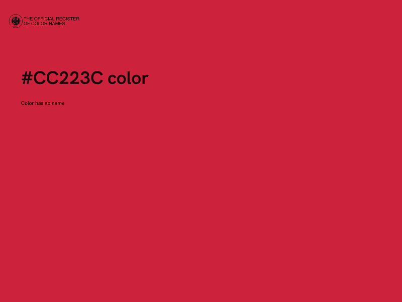 #CC223C color image