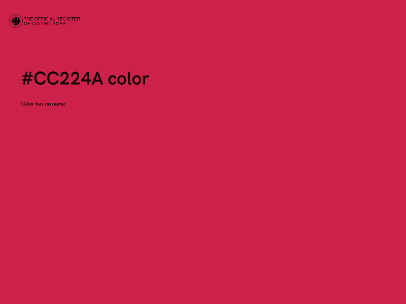 #CC224A color image