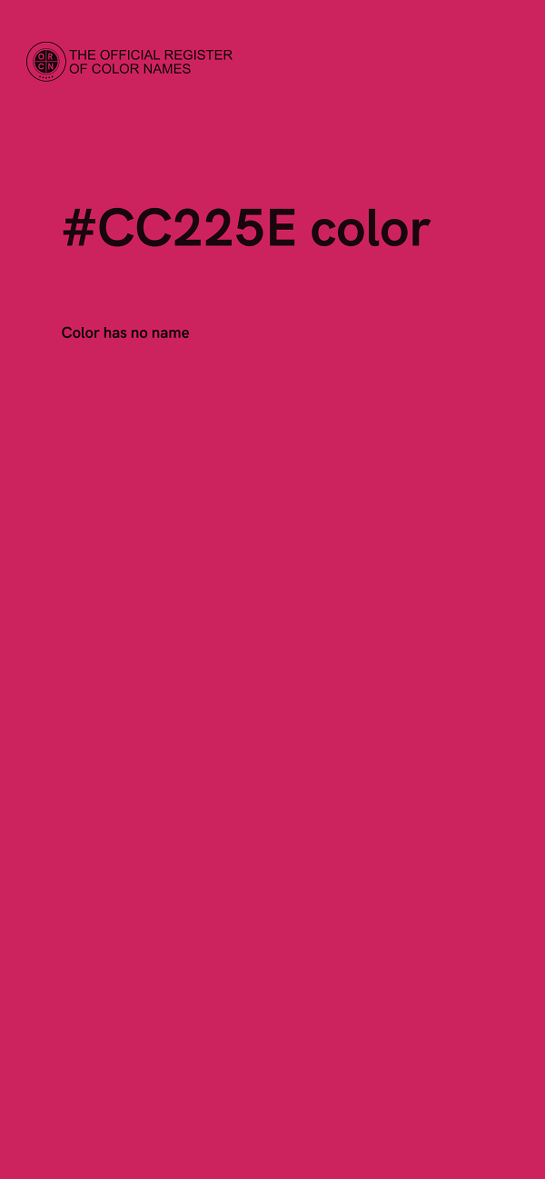 #CC225E color image
