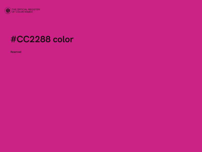 #CC2288 color image