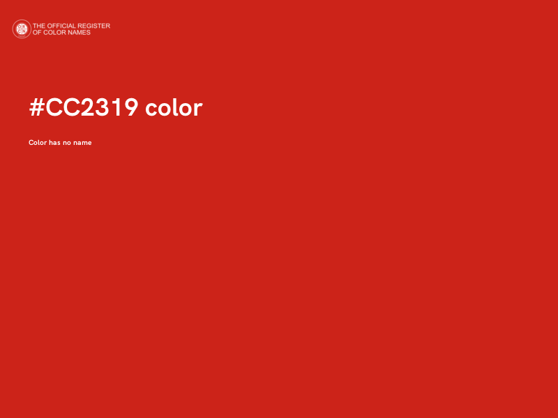 #CC2319 color image