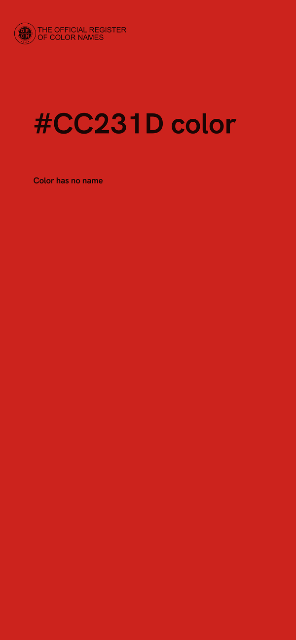 #CC231D color image