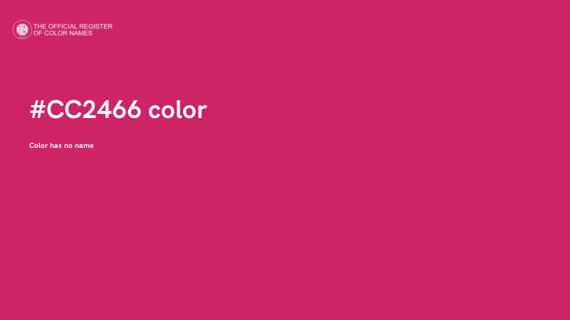 #CC2466 color image