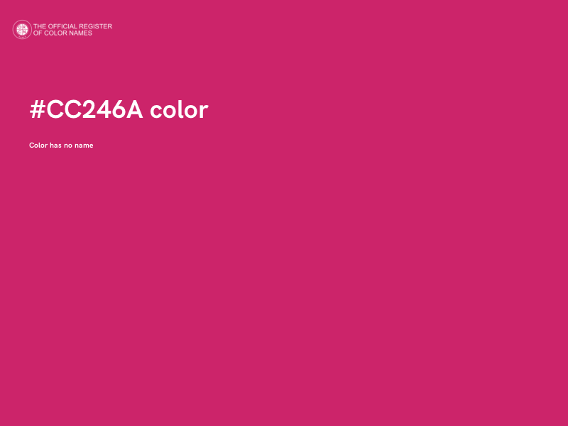 #CC246A color image