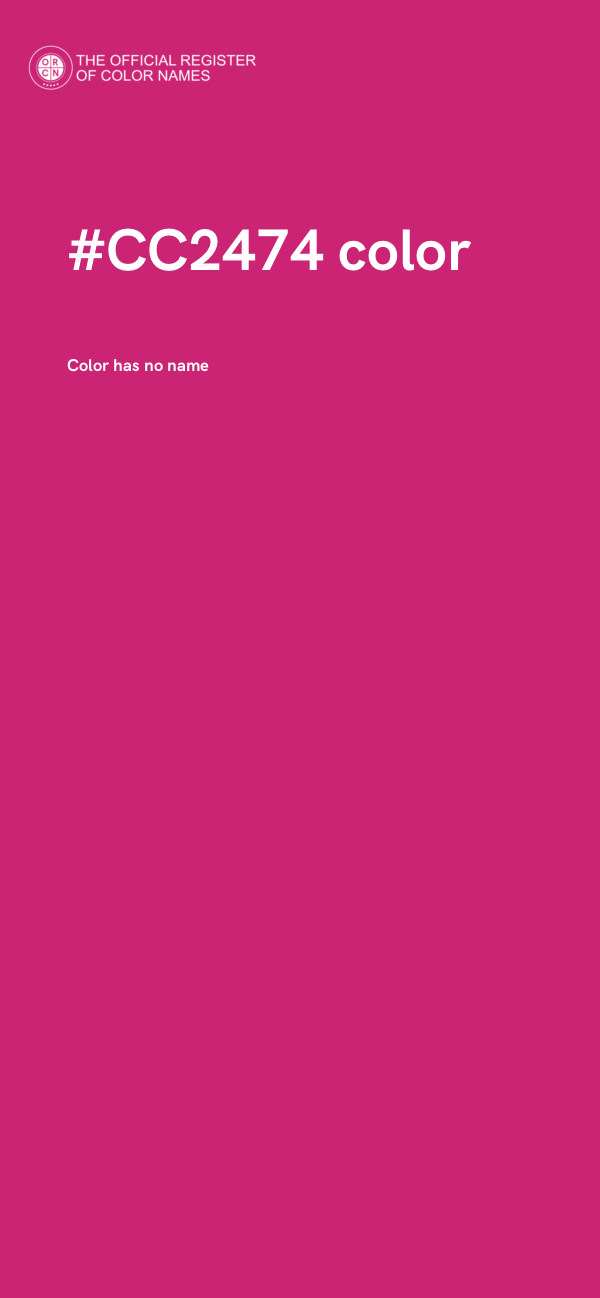 #CC2474 color image