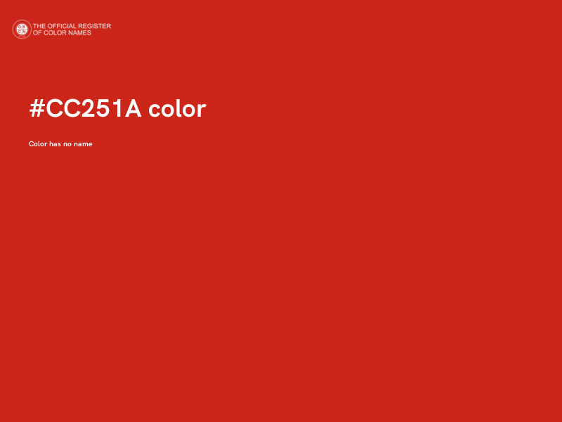 #CC251A color image