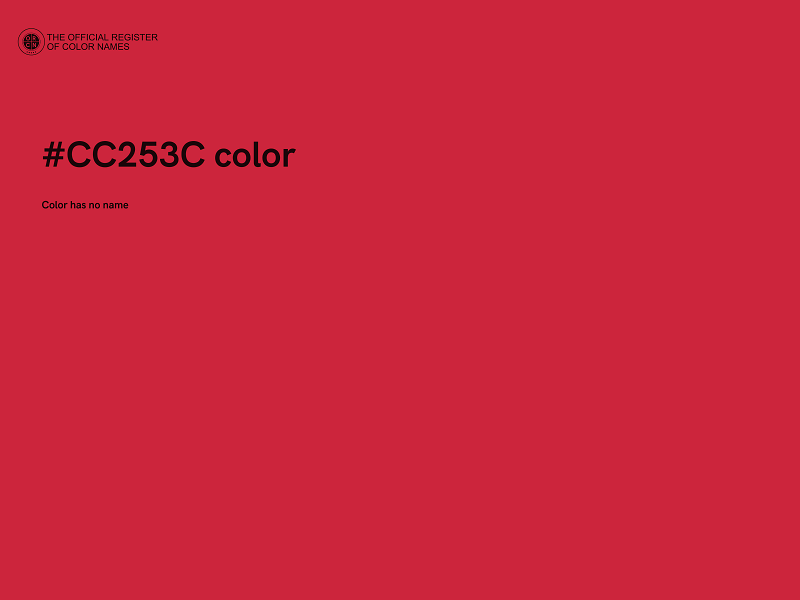#CC253C color image
