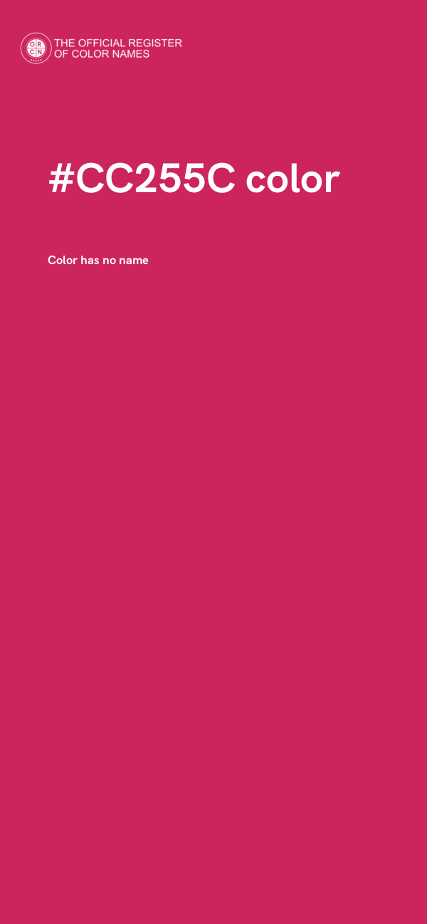 #CC255C color image
