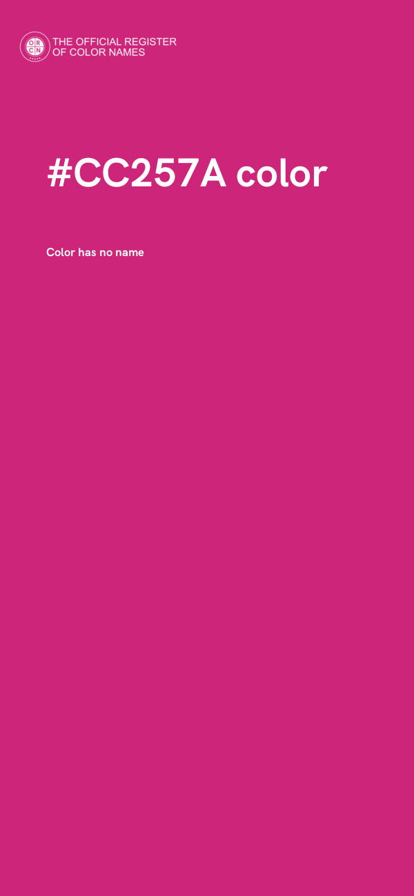 #CC257A color image