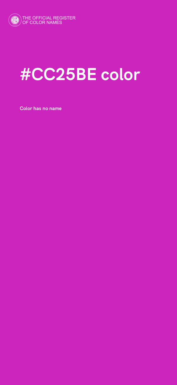 #CC25BE color image