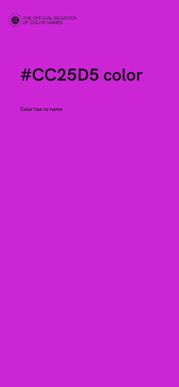 #CC25D5 color image