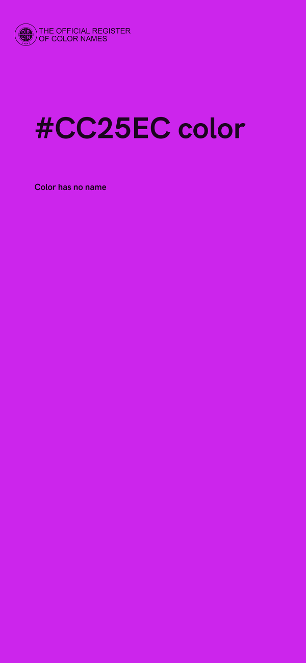 #CC25EC color image