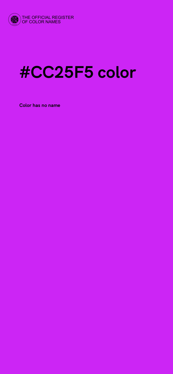 #CC25F5 color image