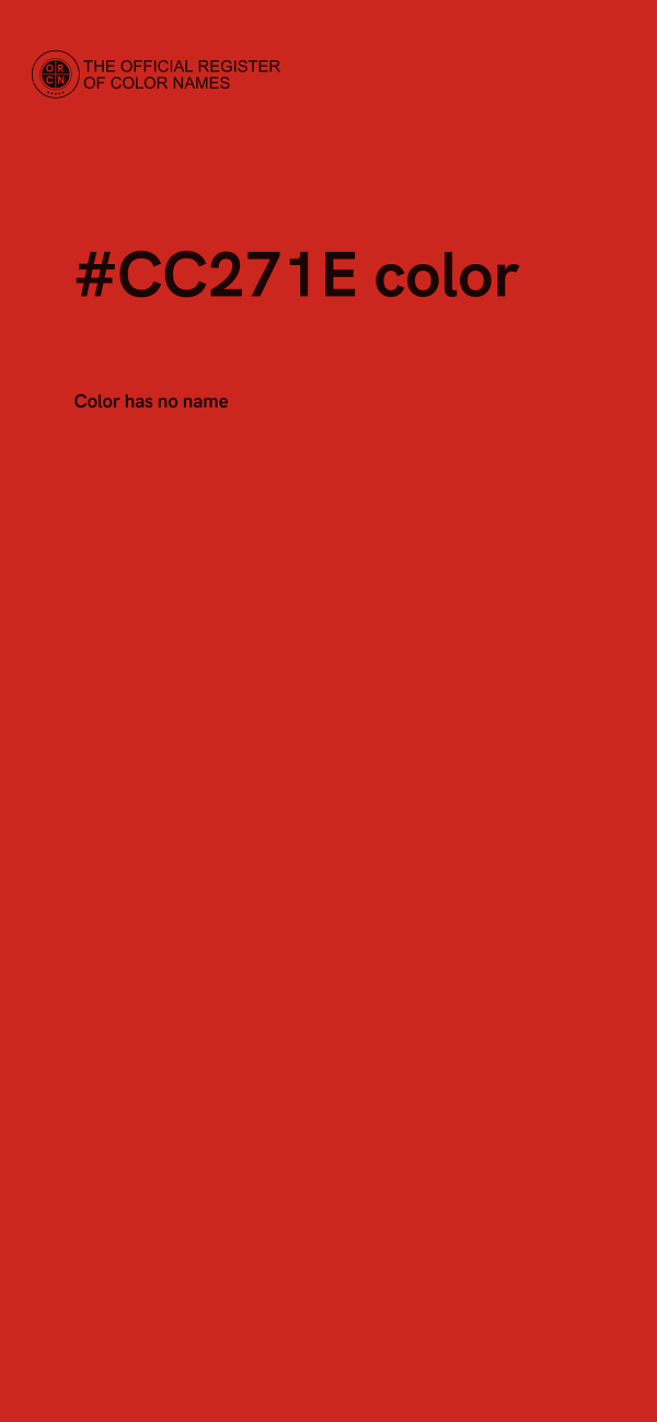 #CC271E color image