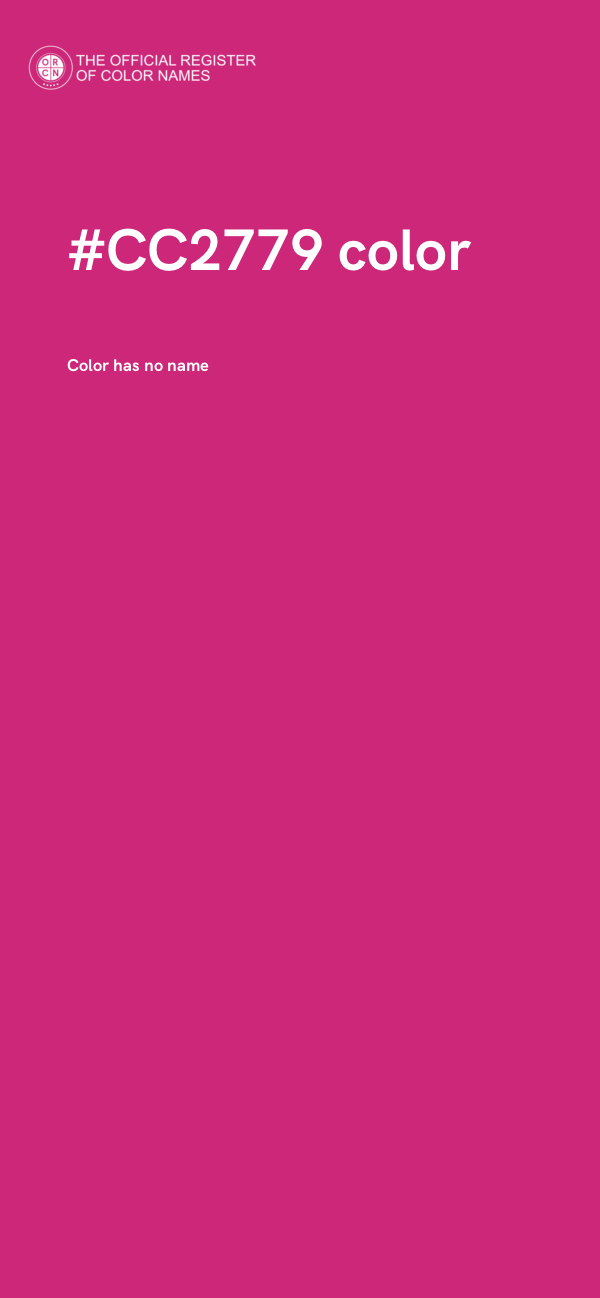#CC2779 color image