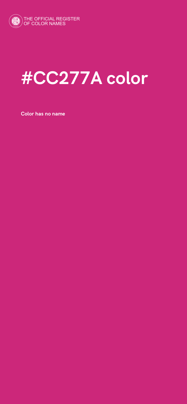 #CC277A color image