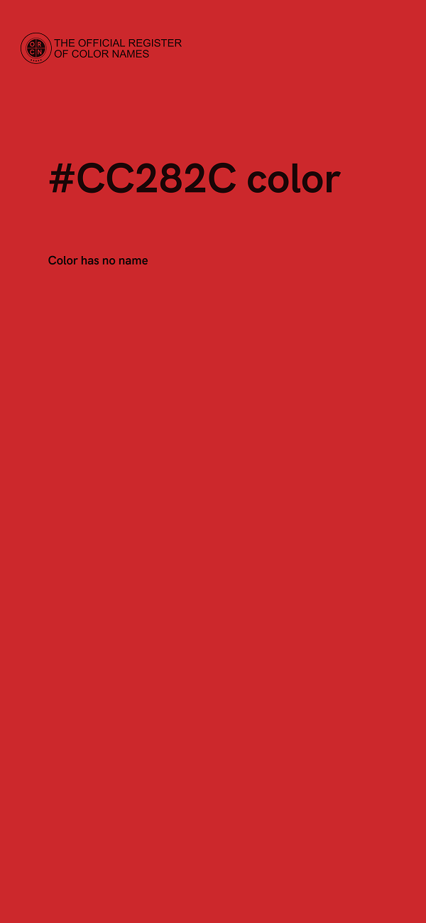 #CC282C color image