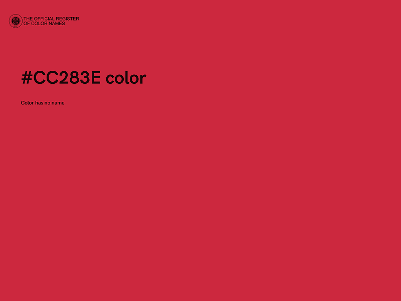 #CC283E color image