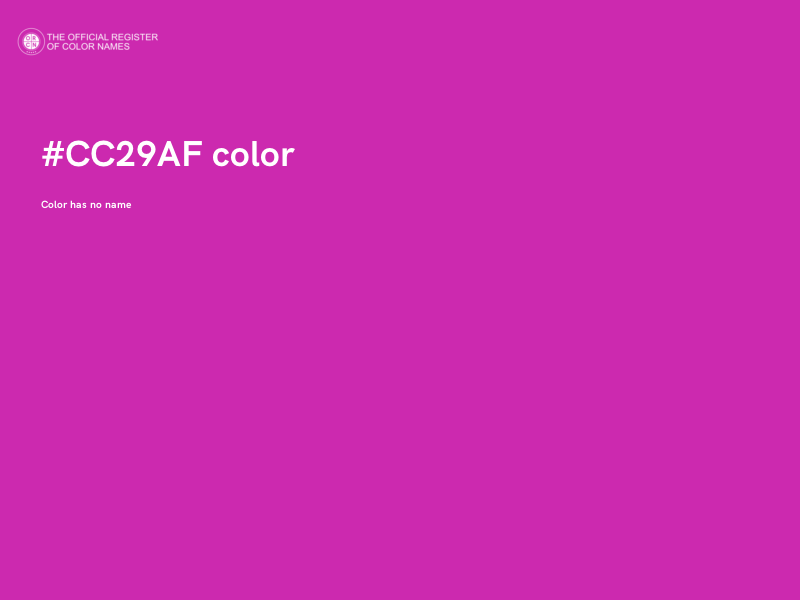 #CC29AF color image