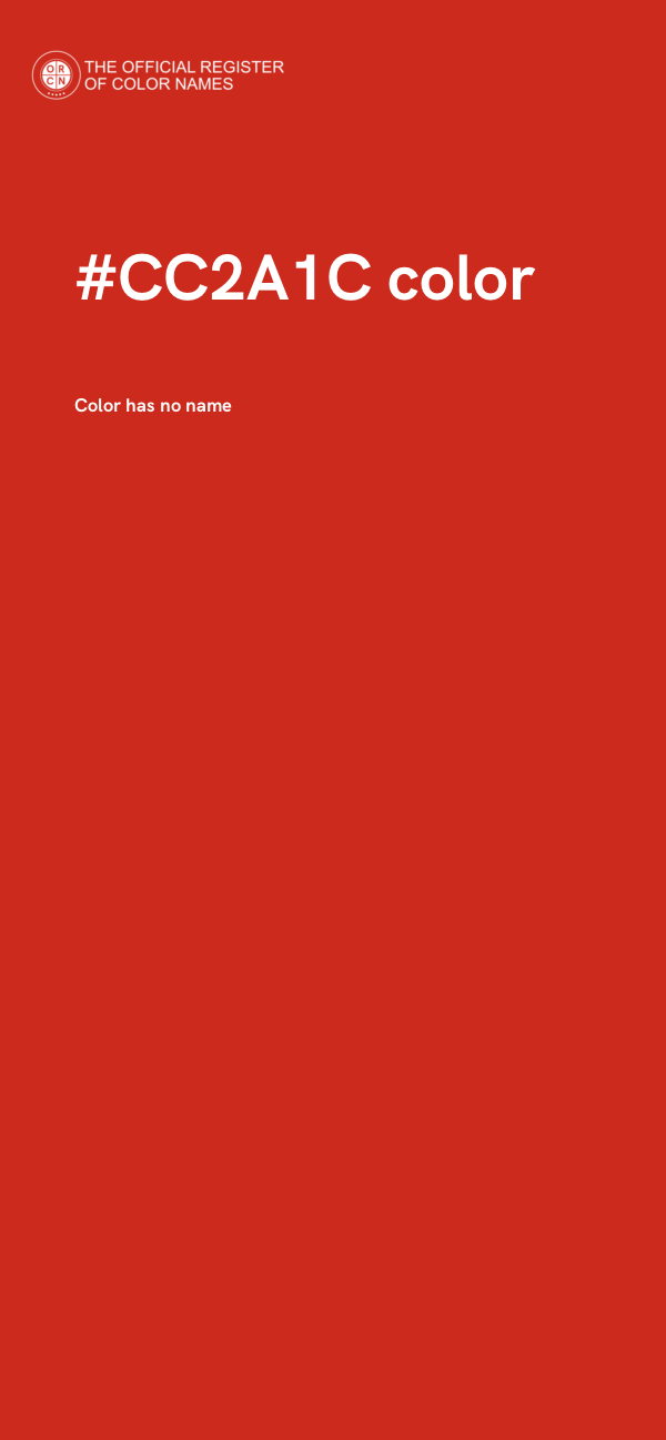 #CC2A1C color image