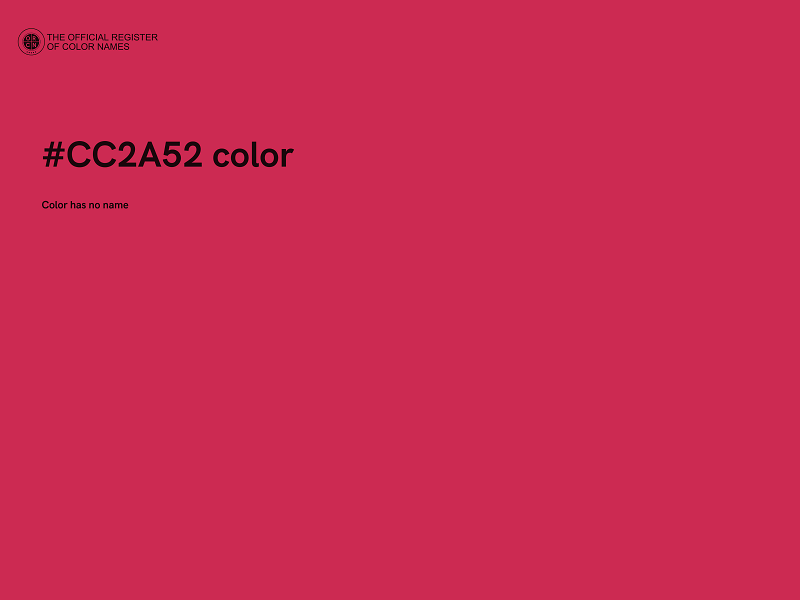 #CC2A52 color image