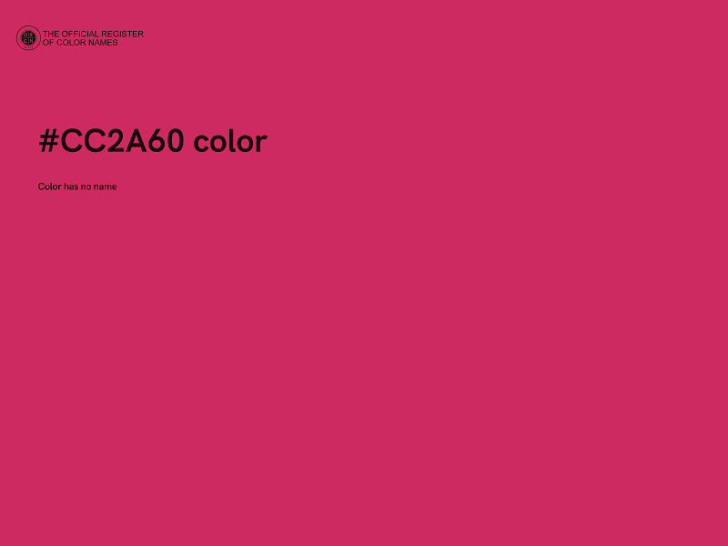 #CC2A60 color image